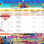 BUKTI JACKPOT SLOT MAHJONG WAYS TERPERCAYA DI INDONESIA TGL 10-11-2024