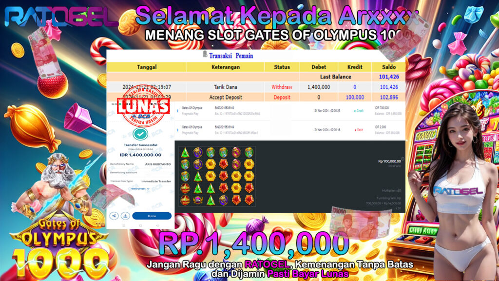 BUKTI JACKPOT SLOT GATES OF OLYMPUS 1000 TERPERCAYA DI INDONESIA TGL 21-11-2024