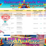 BUKTI JACKPOT SLOT MAHJONG WAYS TERPERCAYA DI INDONESIA TGL 05-11-2024