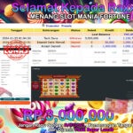 BUKTI JACKPOT SLOT MANIA FORTUNE TERPERCAYA DI INDONESIA TGL 25-11-2024