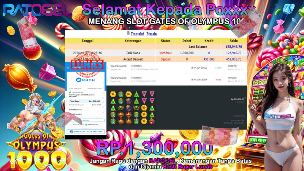 BUKTI JACKPOT SLOT GATES OF OLYMPUS 1000 TERPERCAYA DI INDONESIA TGL 07-11-2024